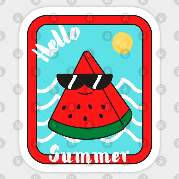 Hello summer time Sticker by Zinoo